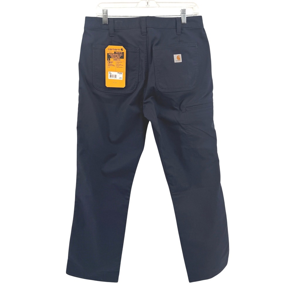 NEW Carhartt Work Pant Women 10 Short Blue Rugged Flex Canvas BN3109-W